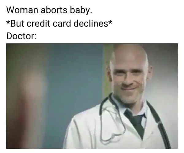 Abortion Meme on Johnny Sins