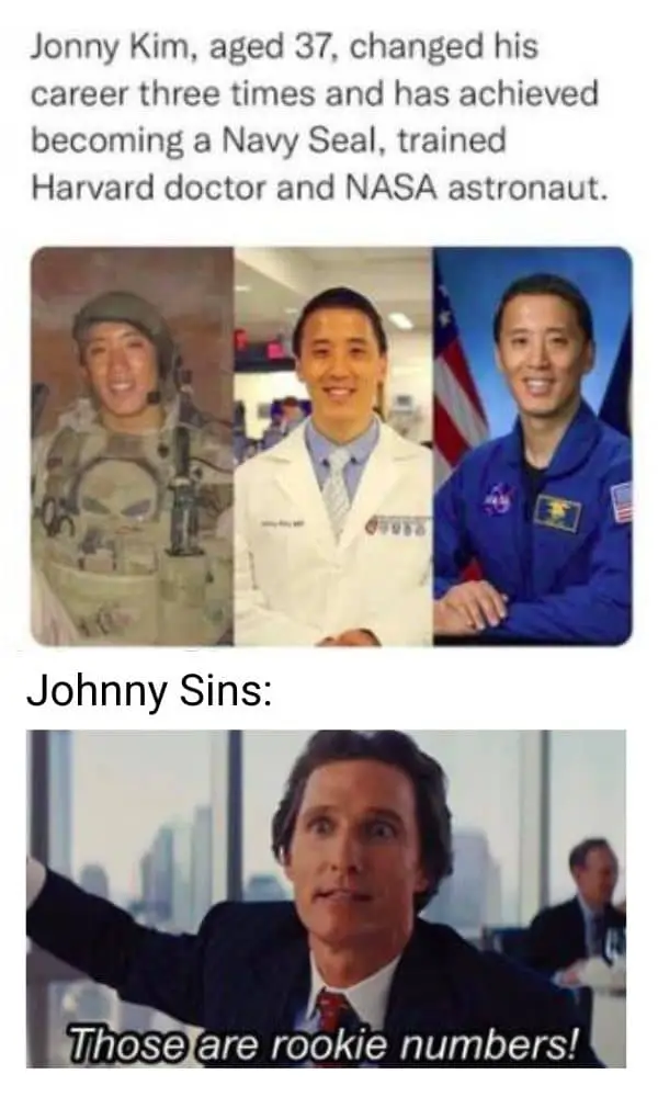 Best Johnny Sins Meme on Rookie Numbers