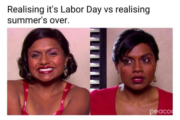 End of Summer Meme on Labor Day