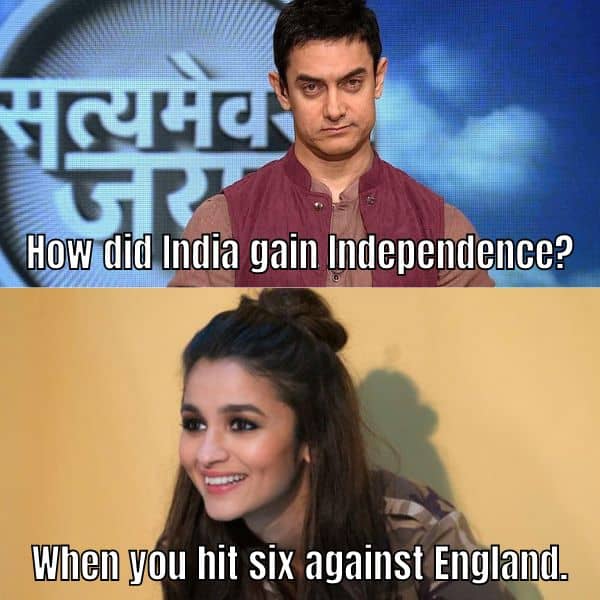 Independence Day Meme on Alia Bhatt