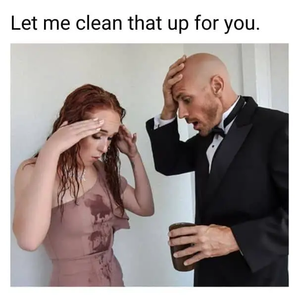 Johnny Sins Suit Meme on Cleaning