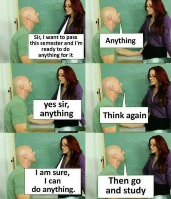 Johnny Sins Teacher Meme