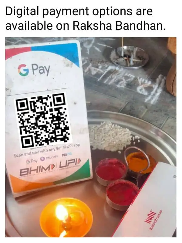 Raksha Bandhan QR Payment Meme
