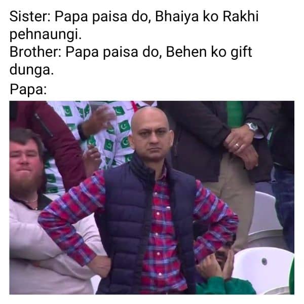 RakshaBandhan Meme For Father
