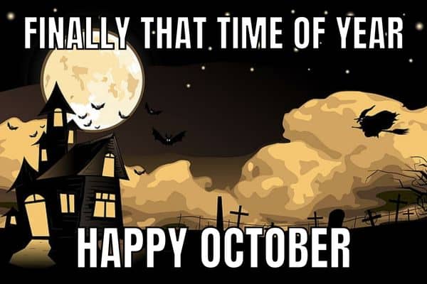 Happy October Meme on Witch