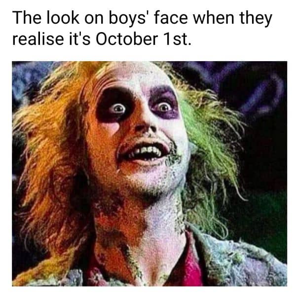 October 1st Meme on Boys