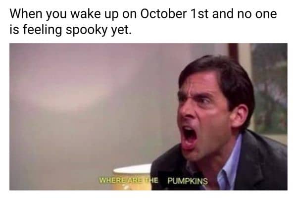 October 1st Meme on We Are The Pumpkins