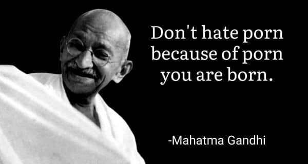 Porn Meme on Gandhi