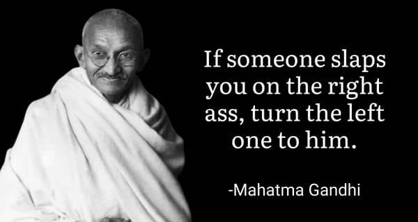 Slap Ass Meme on Gandhi
