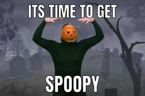 Spoopy Meme on Pumpkin Dance