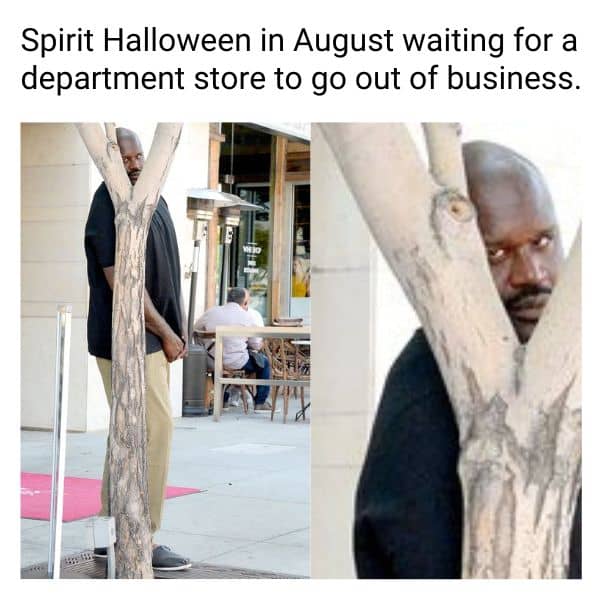 August Meme on Spirit Halloween