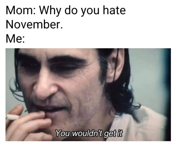 Boys Hate November Meme on NNN
