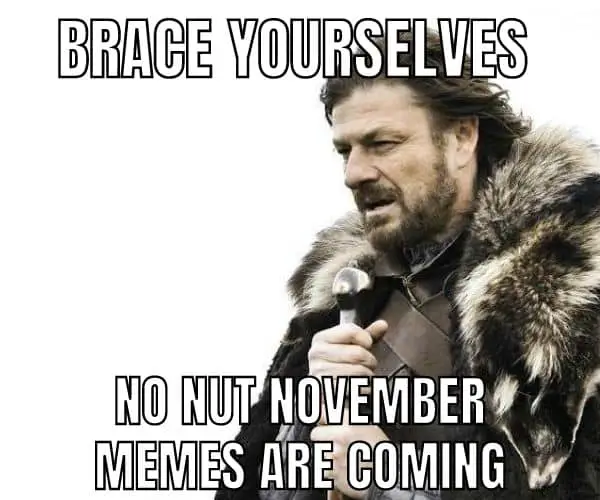 Brace Yourselves Meme On No Nut November