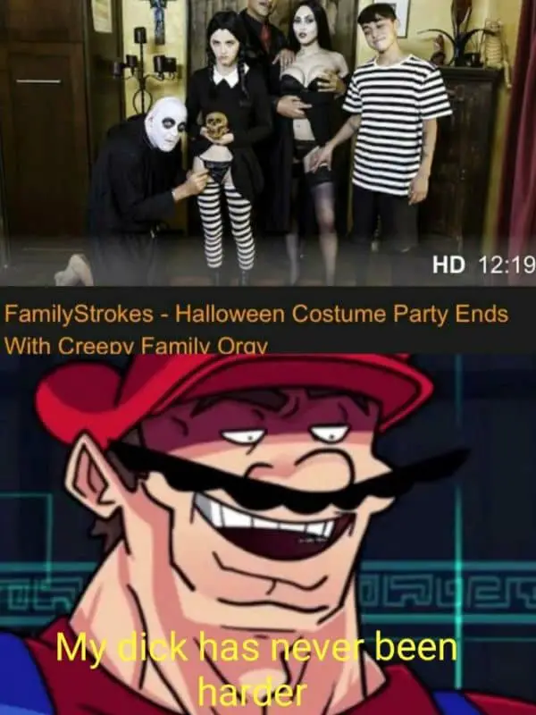 Dirty Halloween Costume Meme on Family Orgy