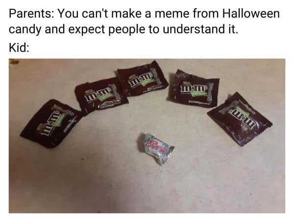 Halloween Candy Meme on 5 black guys and blonde