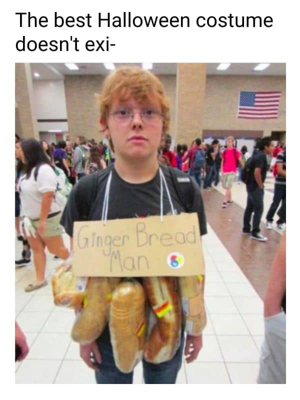 Halloween Costume Meme on Gingerbread Man