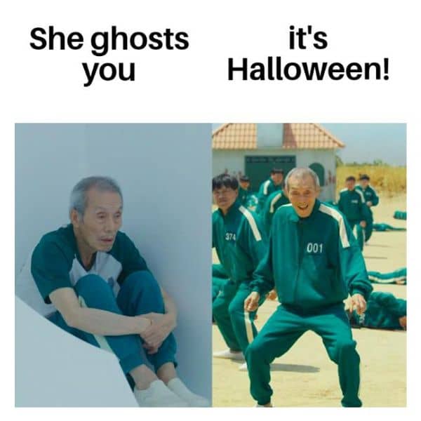 Halloween Ghosting Meme