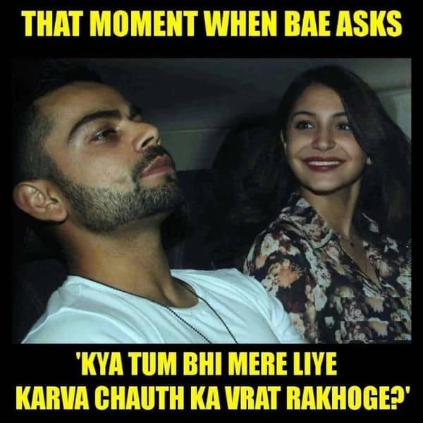 Karva Chauth Meme on Husband