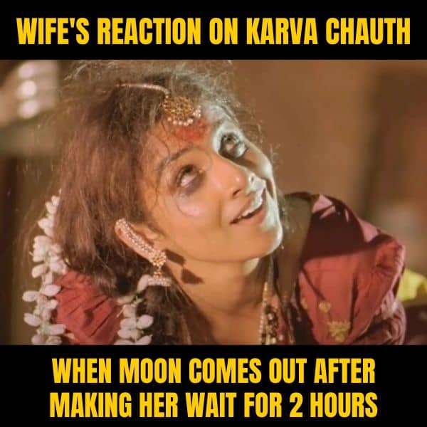 Karwa Chauth Moon Meme