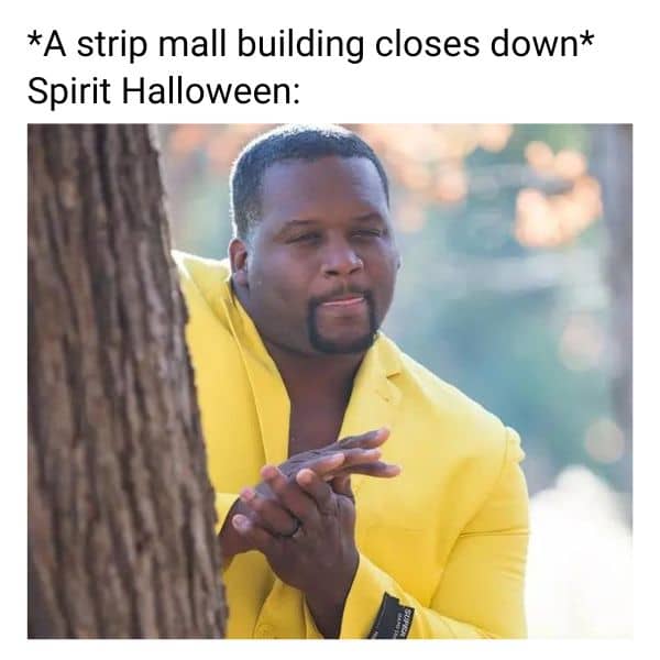 Mall Closed Meme on Spirit Halloween