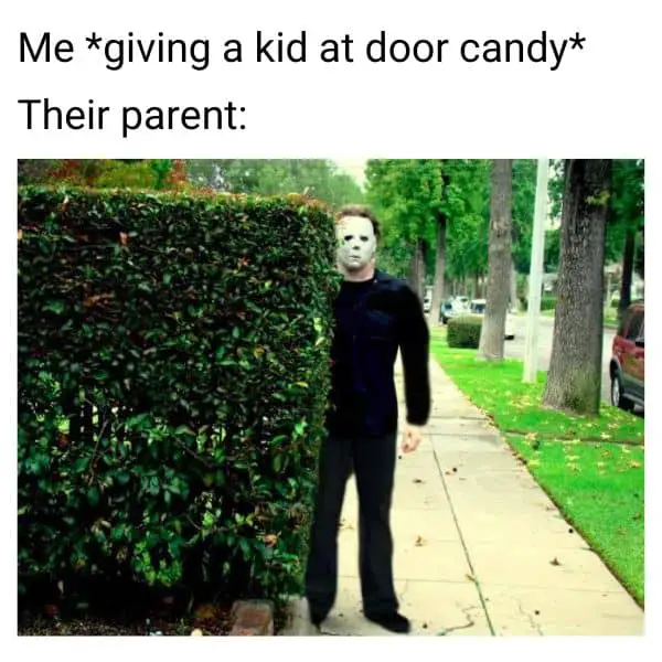 Michael Myers Halloween Meme on Candy