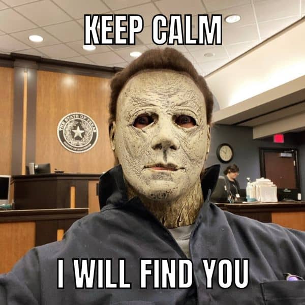 Michael Myers Meme On Courtroom