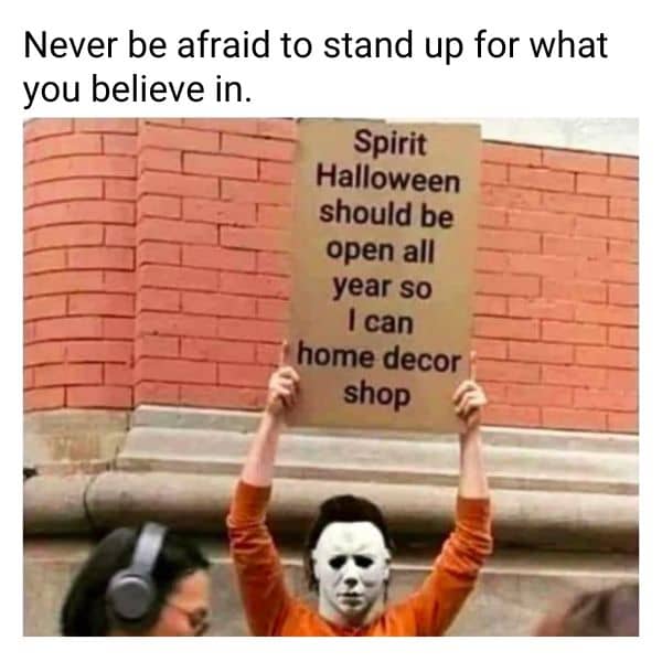 Michael Myers Meme on Spirit Halloween
