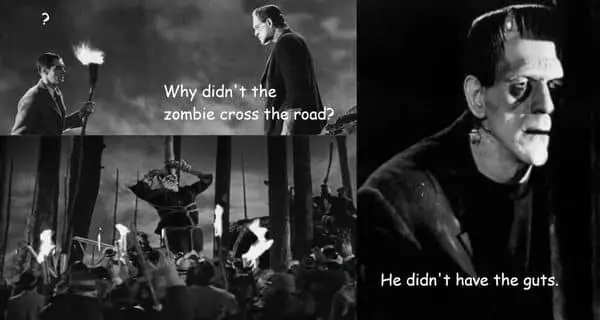 Why Didnt Zombie Cross The Road Meme on Young Frankenstein
