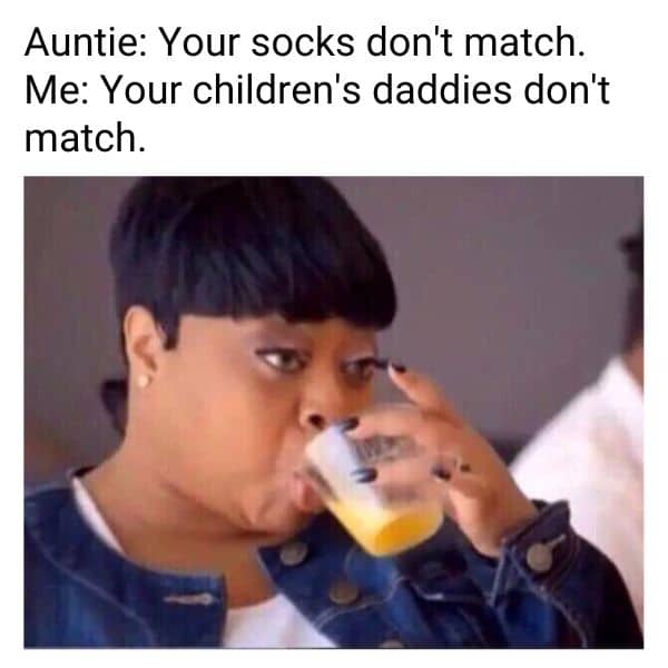 Adult Thanksgiving Auntie Meme