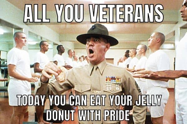 Veterans Meme on Jelly Donut