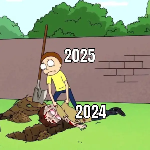 2025 Year Meme on 2024