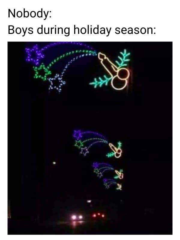 Christmas Dick Meme on Fireworks