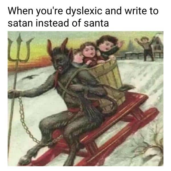 Dark Christmas Meme on Satan
