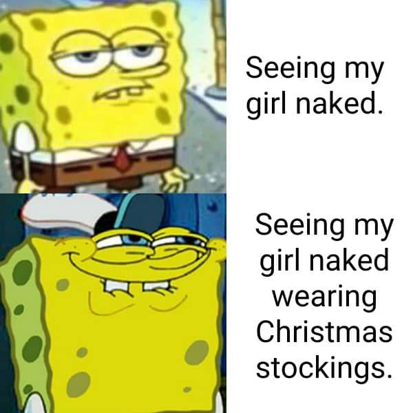 Dirty Christmas Meme for Him