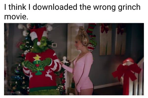 I Think I Downloaded The Wrong Grinch Movie Meme