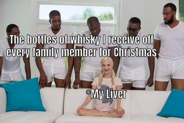 Naughty Christmas meme on Piper Perri Surrounded