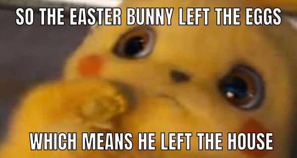 Dark Easter Meme on Eggs