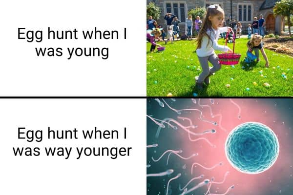 Egg Hunt Meme on Easter