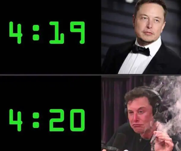 Elon Musk 420 Meme