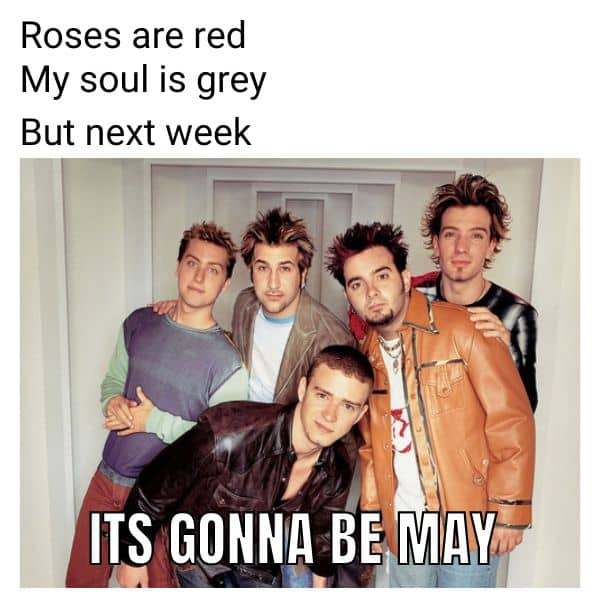 Its Gonna Be May Meme on NSYNC