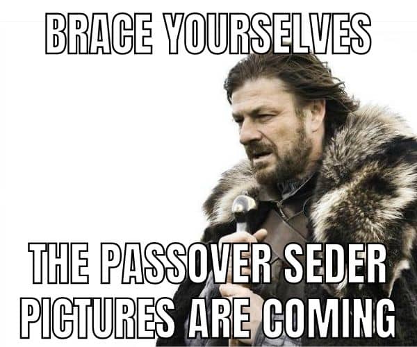 Passover Seder Table Meme