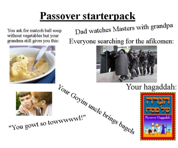 Passover Starter Pack Meme