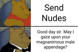 Dirty Send Nudes Memes To Send To Your Lover In