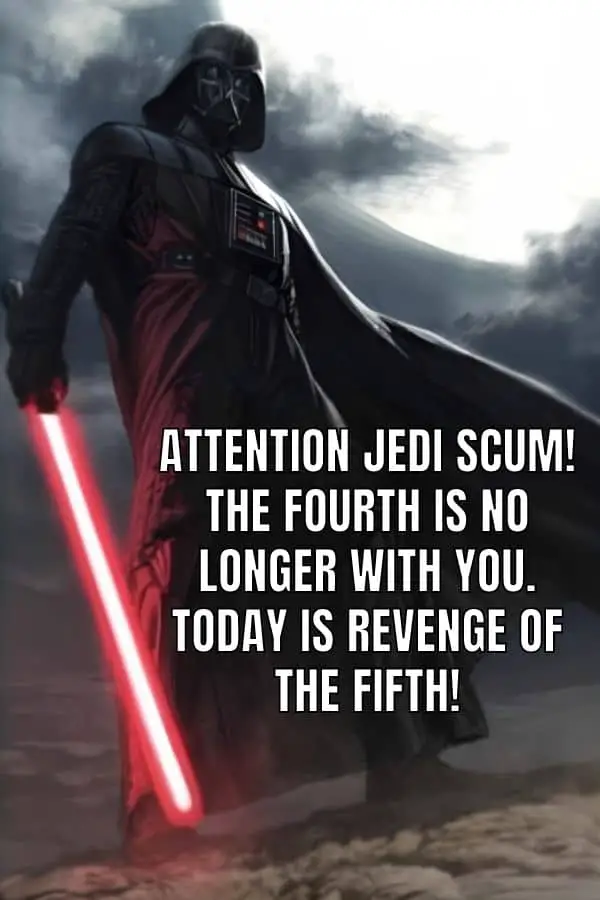 Funny Revenge Of The Fifth Meme on Darth Vader
