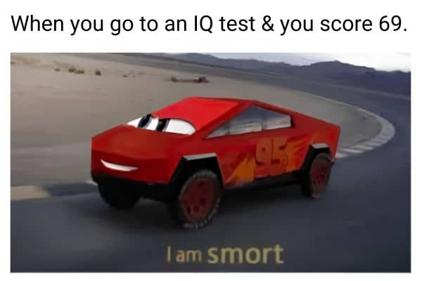 69 IQ Test Meme