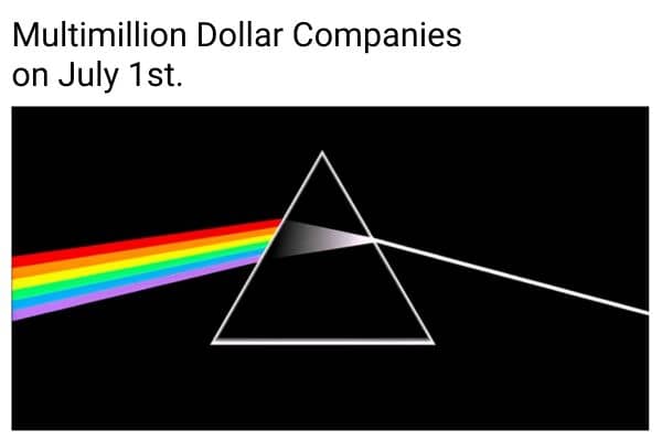 Companies on July 1st Meme on Prism