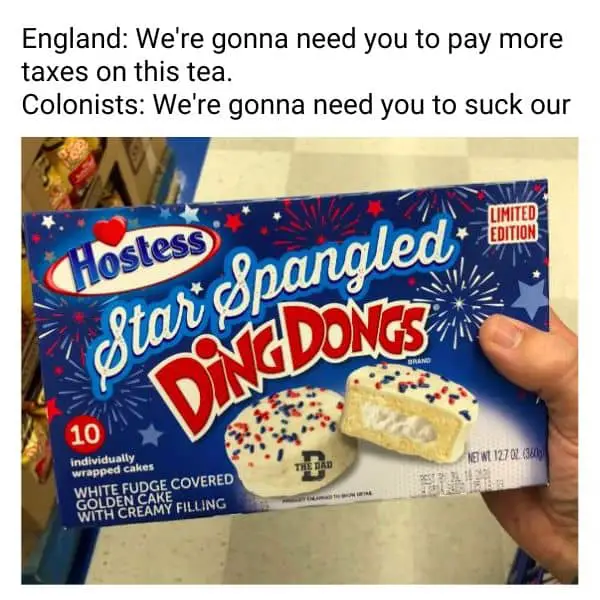 Happy July 4th Meme on Star Spangled Ding Dongs