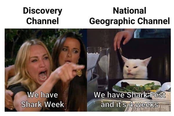 Shark Week vs Shark Fest Meme