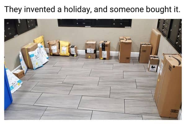 Amazon Packages Meme on Prime Day