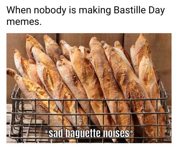 Bastille Day Meme on Baguette